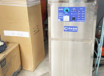 实验室用一体式臭氧发生器（内置制氧机）浓度测试现场