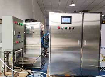 某高校100g/h臭氧发生器臭氧中试实验现场